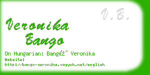 veronika bango business card